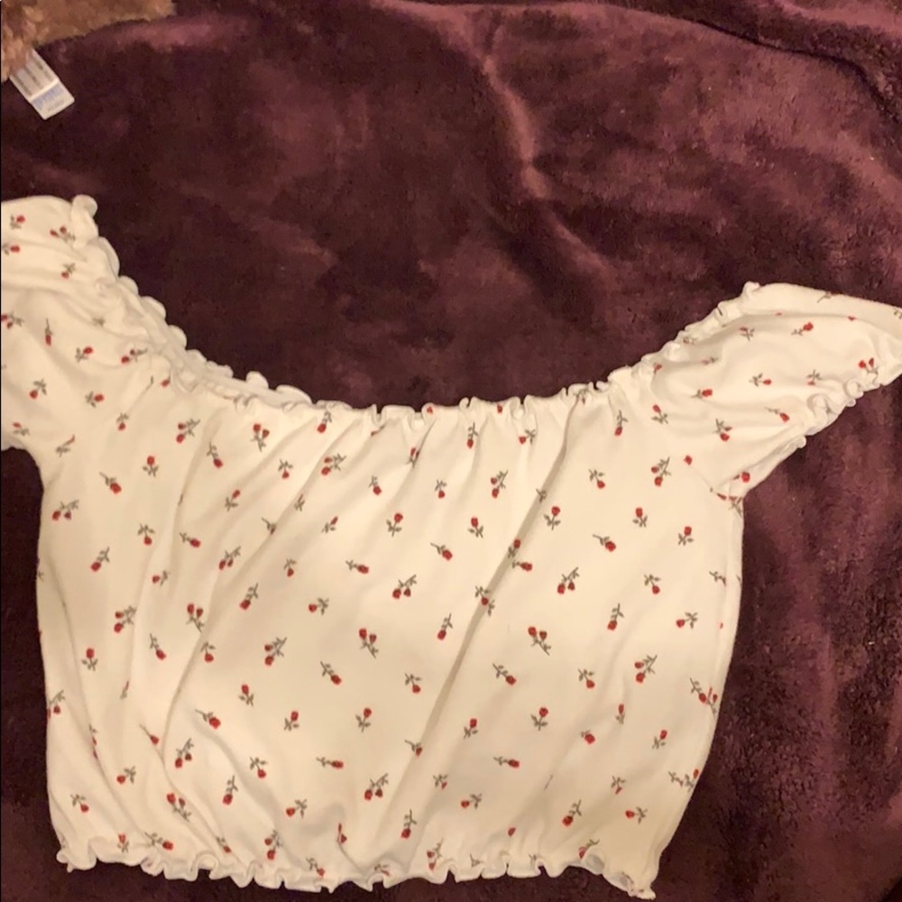 Off the shoulder crop top